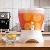 Large Capacity Beverage Dispenser With 3 Spigots Clear Body For Home Parties Outdoor Picnics Daily Use