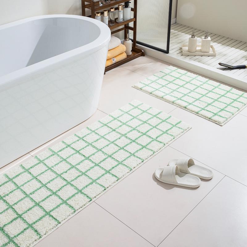 Korean-Style Non-Slip Water-Absorbing Floor Mat for Bathroom, Entrance, or Bedroom