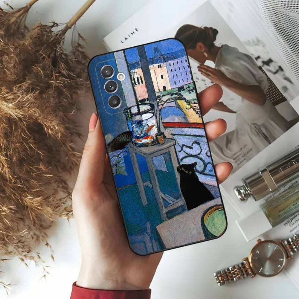 Henri Matisse Art Phone Case For Samsung Galaxy A 91,80,73,72,71,53,52,51,22,5G,Note,J7,8,9 Soft Black Cover