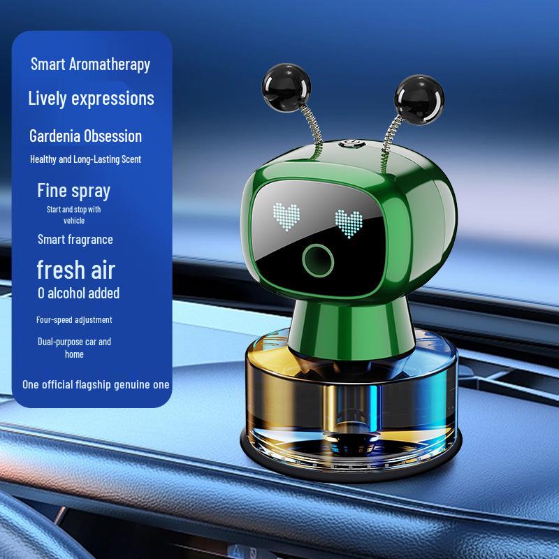 Smart Robot Car Aroma Diffuser: Long-lasting Fresh Scent for Car Interiors.