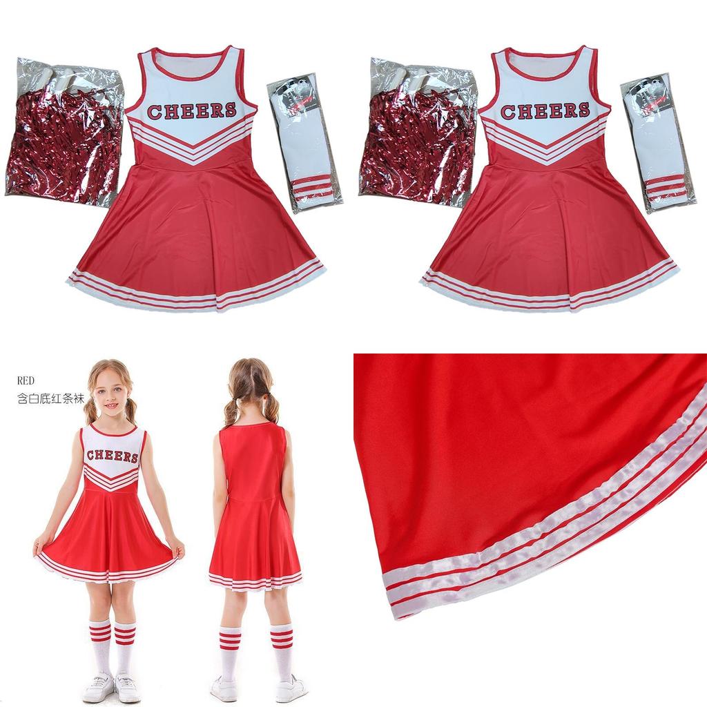 High-quality Polyester Lala Cheerleader Dress Set Performance Outfit For Women
