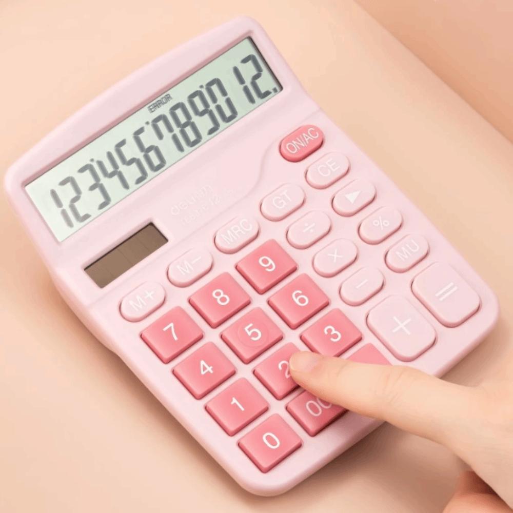 Accounting Tools Electronic Calculator Dual Power Supply Solar Calculator  Learning Tools