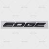 3D Metal Abs Car Sticker Edge Letter Hood Sign Emblem Badge Car Body Fender Rear Trunk Modification Accessories For Edge