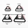 Zinc Alloy Black Triangle Buckle Bag Hardware Accessories