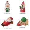 Christmas Resin Art Toys With Festive Mushroom And Cat Designs For Gift Giving