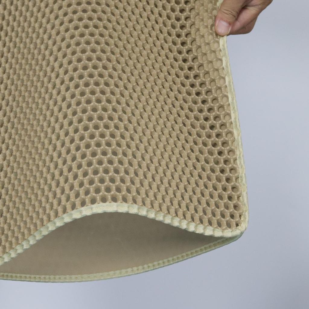 Extra Large Double Layer Cat Litter Mat: Anti-Tracking, Leak-Proof, Anti-Splatter Sand Control Mat