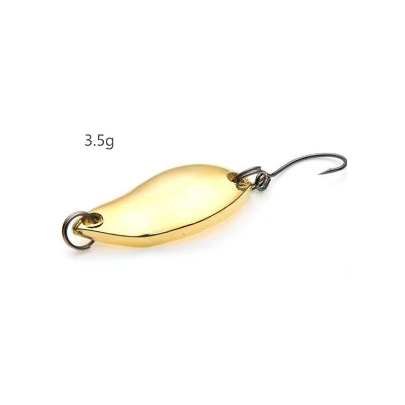 1pc Metal Sequin Simulation Fishing Bait Spoon Type Sequin Single Hook Fishing Accessories
