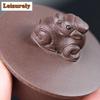 180ml Antique Yixing Purple Clay Teapots Handmade Auspicious Beast Pot Raw Ore Purple Mud Kettle With Strainer Zisha Teaset Gift