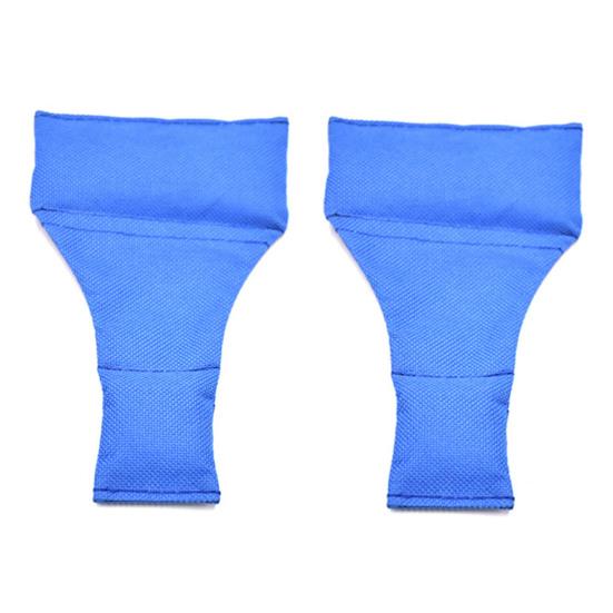 1/2 stk Fotballdommer bønnebag Dommer Kast ned Enkelsidig langhals blå nylon bønnepose for rugby fotballspill Dommertilbehør