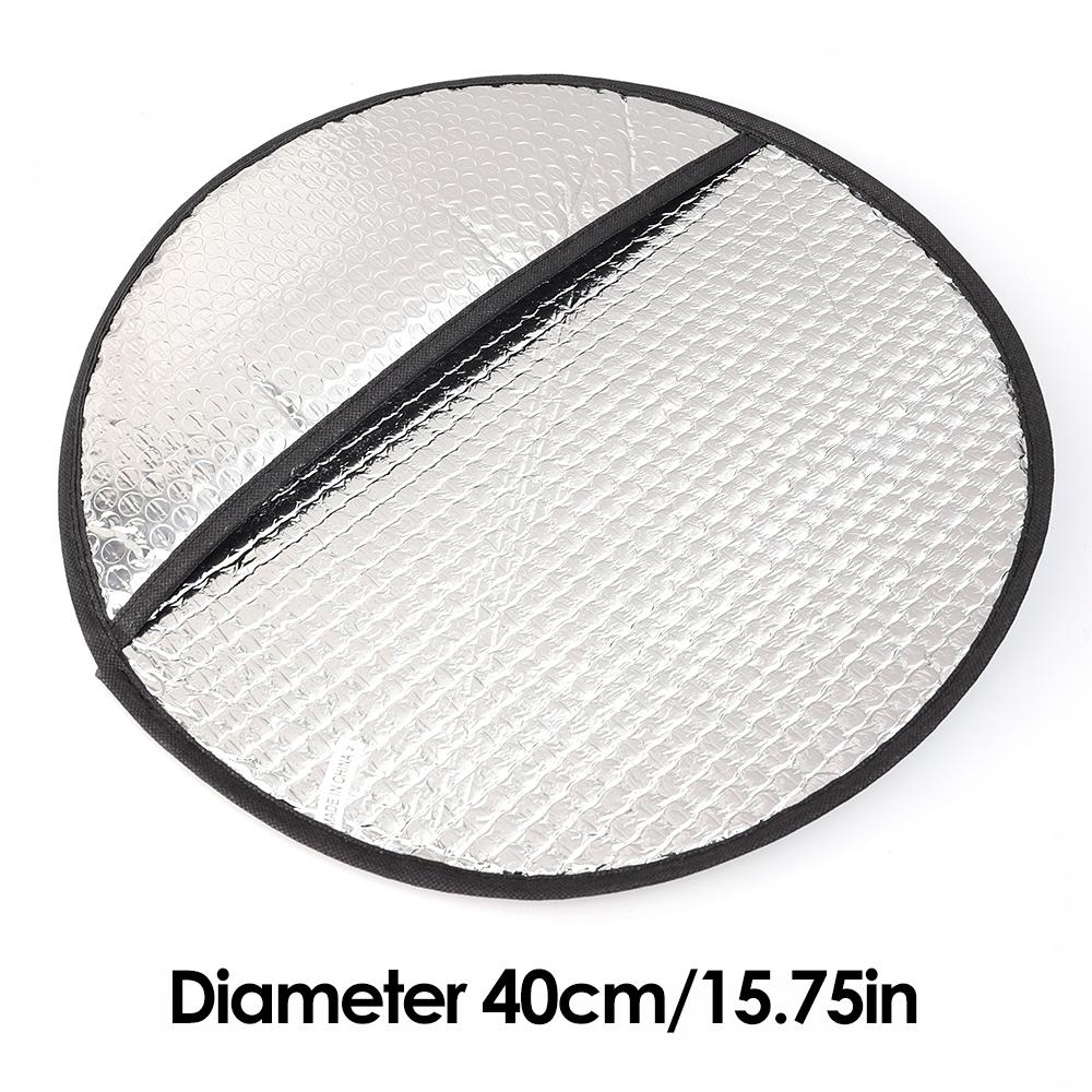 

Чехол на руль автомобиля 40 см, автомобильный руль грузовика, летний солнцезащитный козырек с охлаждающей теплозащитой из алюминиевой фольги