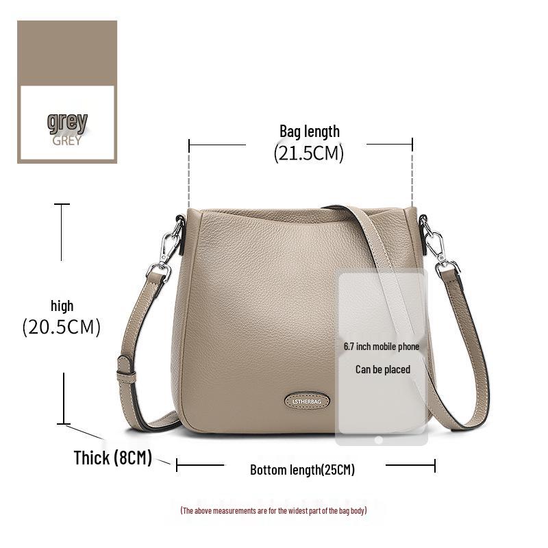 Women's Genuine Leather Crossbody Bag: High-Capacity, Versatile, and Stylish for Spring/Summer 2025