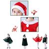 Чарівний Різдвяний Оксамитовий Костюм для Маленьких Дівчаток з Плащем-Накидкою Санта Клаус Ельф