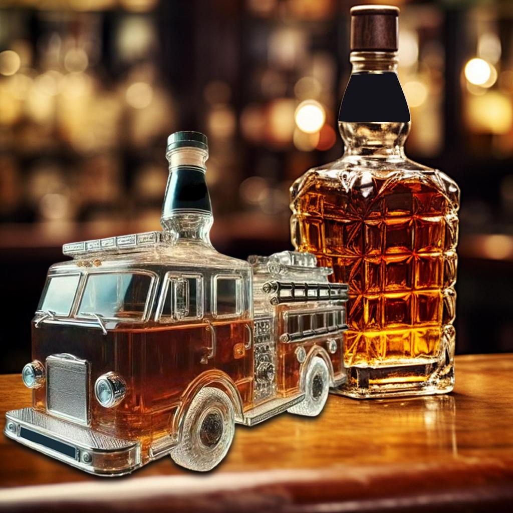 Car Models Whiskey Decanter Bottle Art Statue Exquisite Car Models Liquor Bottle Glass Whiskey Wine Bottle For Bar Office Home