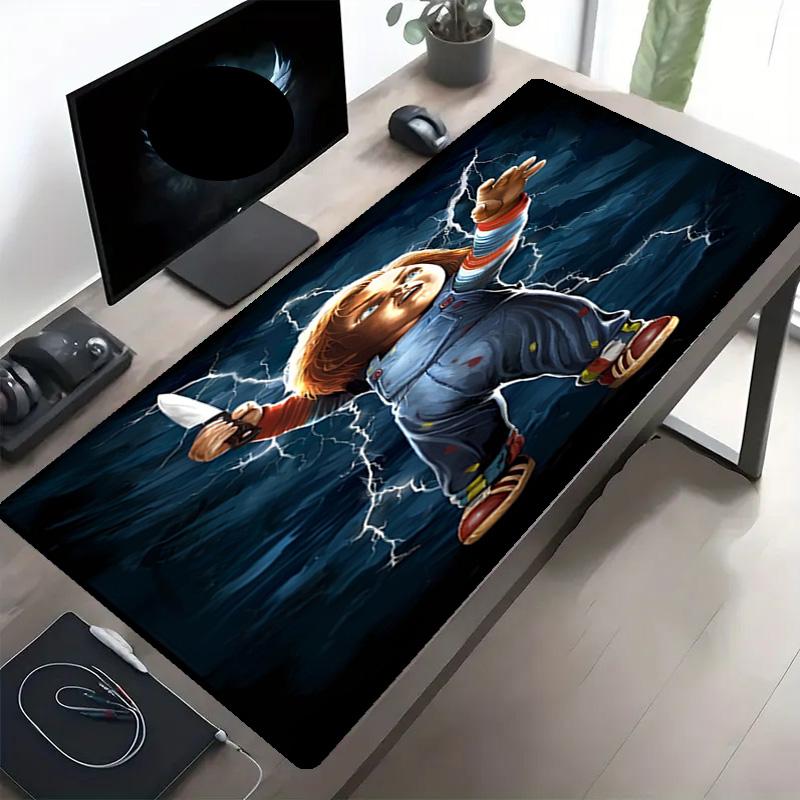 Horrorfilm Druck Mauspads, Anti-Rutsch Schreibtisch Tastaturmatte, für PC Laptop Gaming Arbeiten Tägliche Nutzung, Coole Festival Überraschungsgeschenk