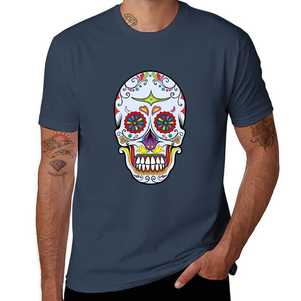 Day Of The Deathsugar Skull Tshirt Durable Work Wear Tshirt
