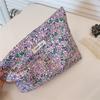 Cotton Ladies Travel Storage Lipstick Bag Retro Flower Women's Cosmetic Bags Cute Design Girls Pencil Case Makeup Bag Handbags