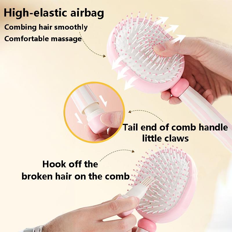 Air Cushion Comb Brush Hair Scalp Massage Hairbrush Detangle Anti Static Salon Hairdressing Curling Comb Styling Tool 3 Styles