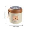 304 Stainless Steel Cute Thermos Flask Bear Warmer Food Container Porridge Soup Container  for Kids