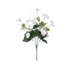 Bright 7 Head Plastic Hibiscus Floral Display Long Time Outdoor Artificial Flower For Backyard And Decors Decoration