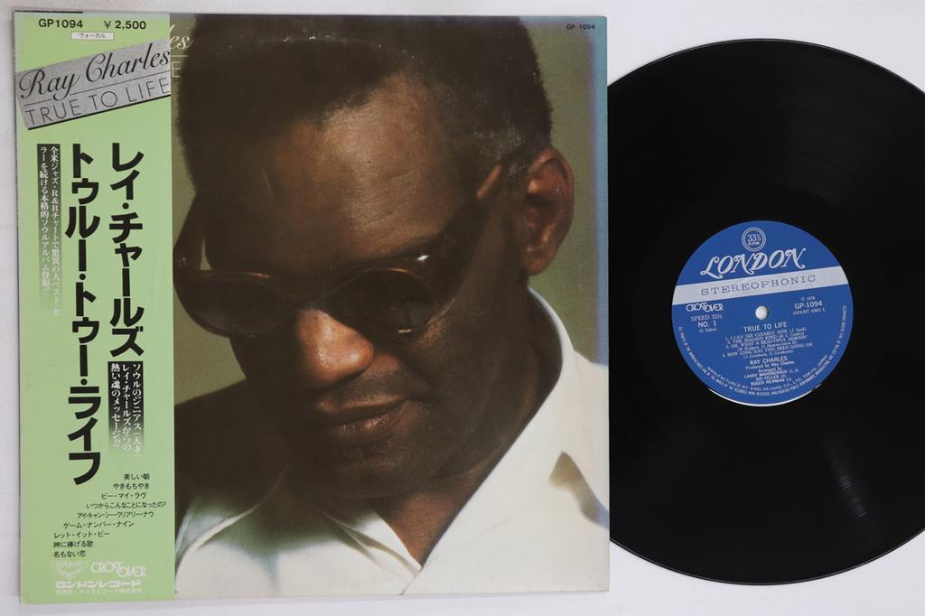 LP Schallplatte RAY CHARLES - True To Life GP1094 LONDON 1978 Japan Obi Soul/Funk Gebraucht