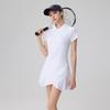 Bingse Women's Tennis & Golf Polo Dress with Chest Pads and Shorts - Slim Fit, Short Sleeve