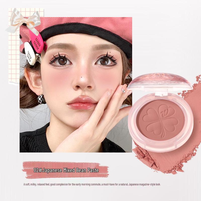 

WODWOD Crystal Clear Peach Nude Matte Blush for Natural Brightening Makeup