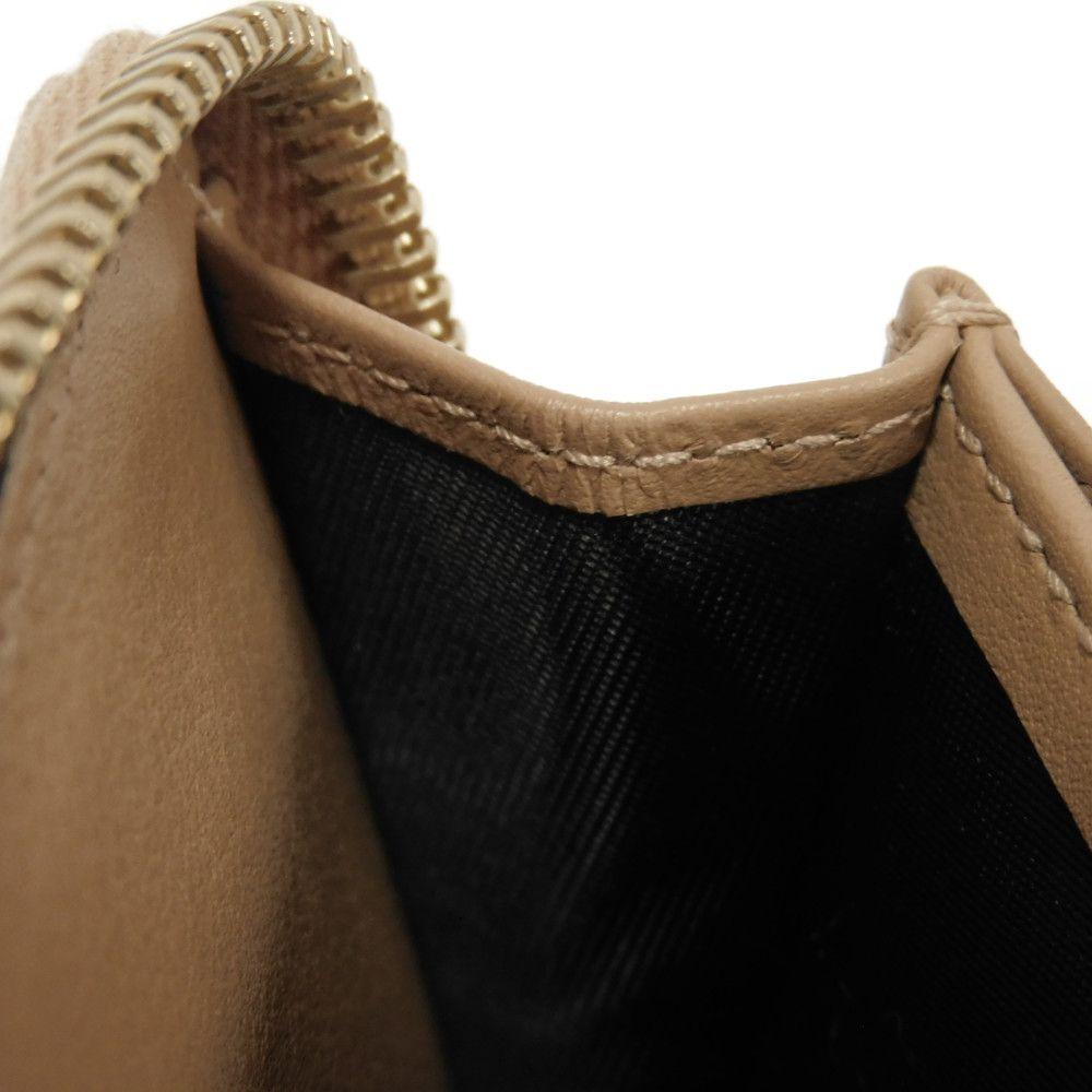 Used Guccissima Coin Purse 9539 544249 BMJ1G 2754 7943 with Embossed Double G Logo and Zip Around Closure, Micro GG