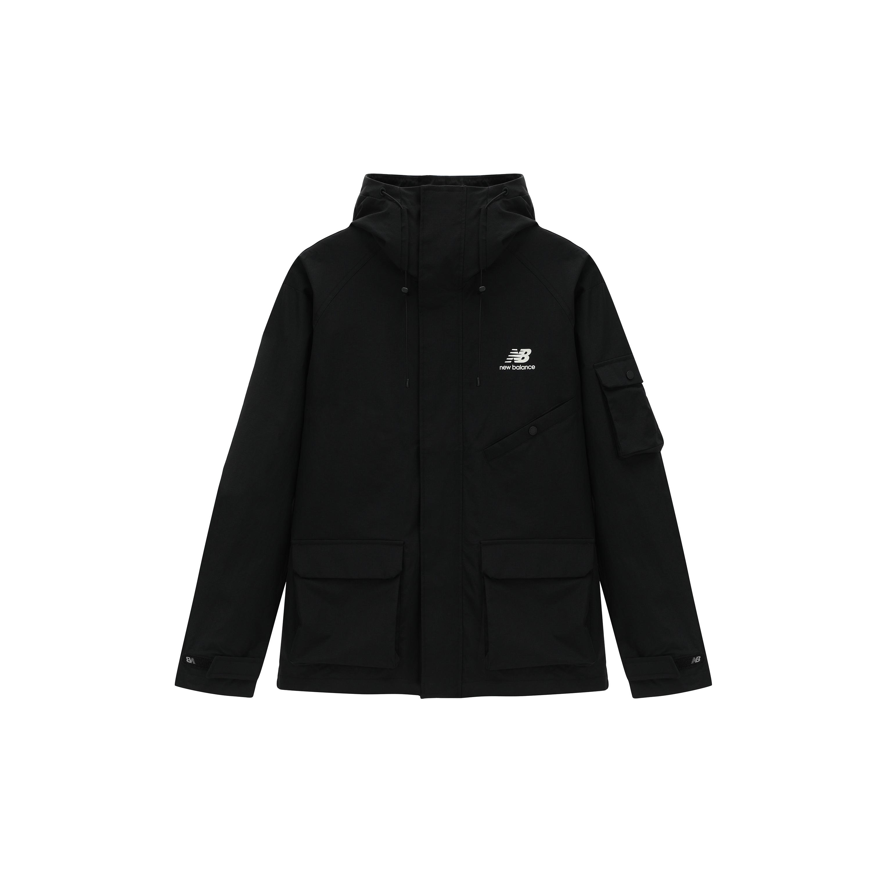 New Balance Logo Sportswear Hooded Jacket Asia Sizing  Black  Unisex AMJ31320-BK M