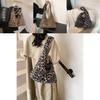 Oversized Leopard Chic Print Shoulder Bag Perfect For Everyday Casual Style Street