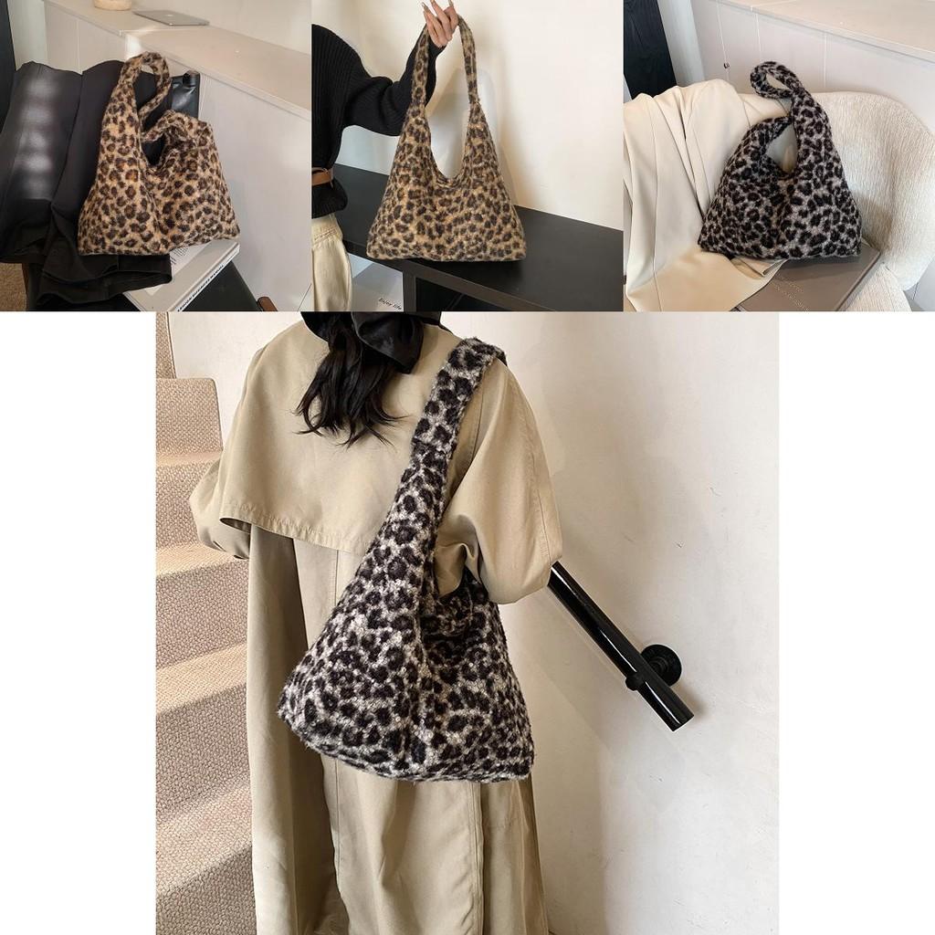 Oversized Leopard Chic Print Shoulder Bag Perfect For Everyday Casual Style Street