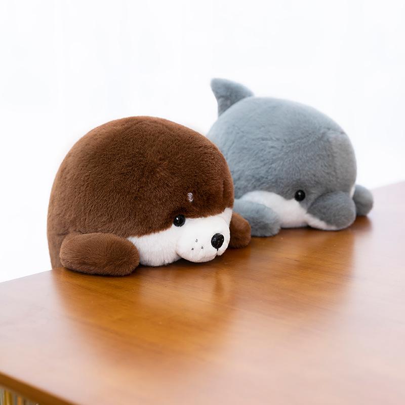 Soft Cute Sea Dog Seal Plush Toy Aquarium Souvenir Office Healing Whale Table By Sea Lion Activity Throwing
