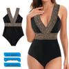 Fato de Banho Plus Size Halter Decote V Profundo Triângulo Inteiro