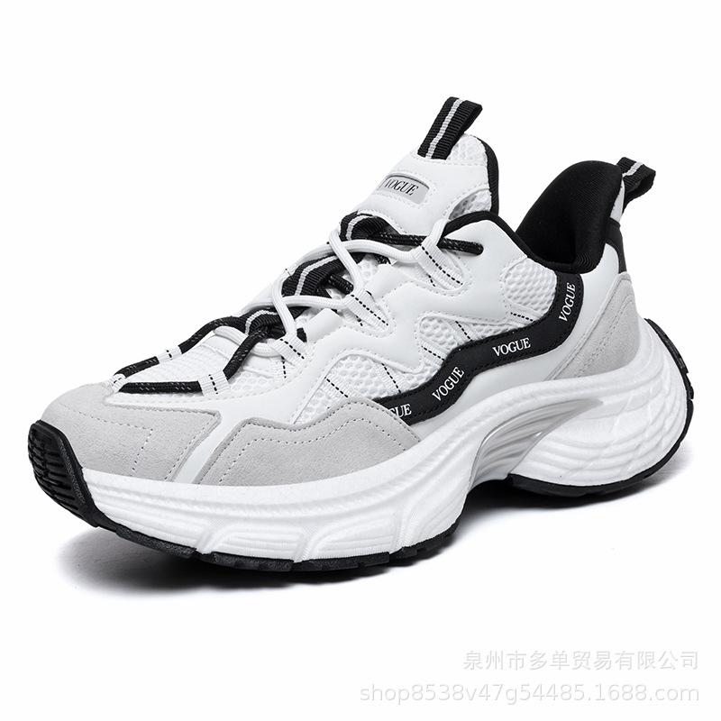 Korean style stepping on shit sports shoes versatile dad trendy shoes fashionable retro men's commuting height increase casual shoes