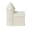 Yousheng Ceramic Snow House LED Decor Nordic Christmas Village Tabletop Lamp Creative Festive Centerpiece for Mantel And Shelf Display