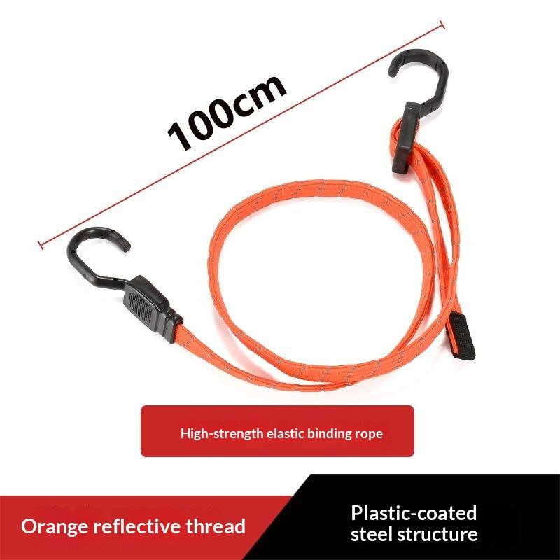 Heavy Duty Elastic Tie Down Straps Widening Flat Stretch Cord for Car Luggage Camping Cargo Securing Use