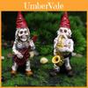Halloween Skeleton Dwarf Resin Figurine With Music Theme For Party Decor And Giftgiving