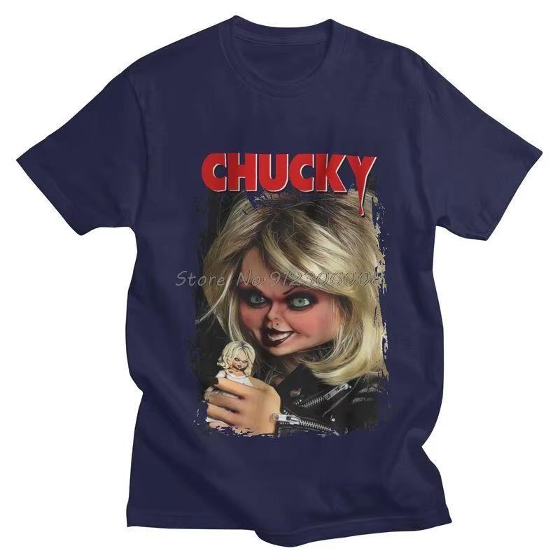 Childs Play TShirt Graphic Horror Movie Tiffany Bride Of Chucky Tshirt Hip Hop T Shirt Cotton Tee Tops Harajuku Streetwear