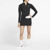 Nike Half Zip Pullover Sports Long Sleeve Dress Women Dresses Black CJ6349-010
