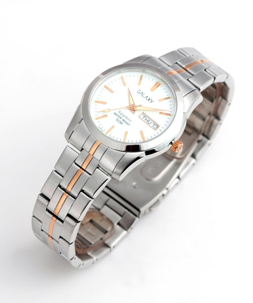 Gaelleogsi 5 Atm Men'S Metal Wristwatch Qa9012Me