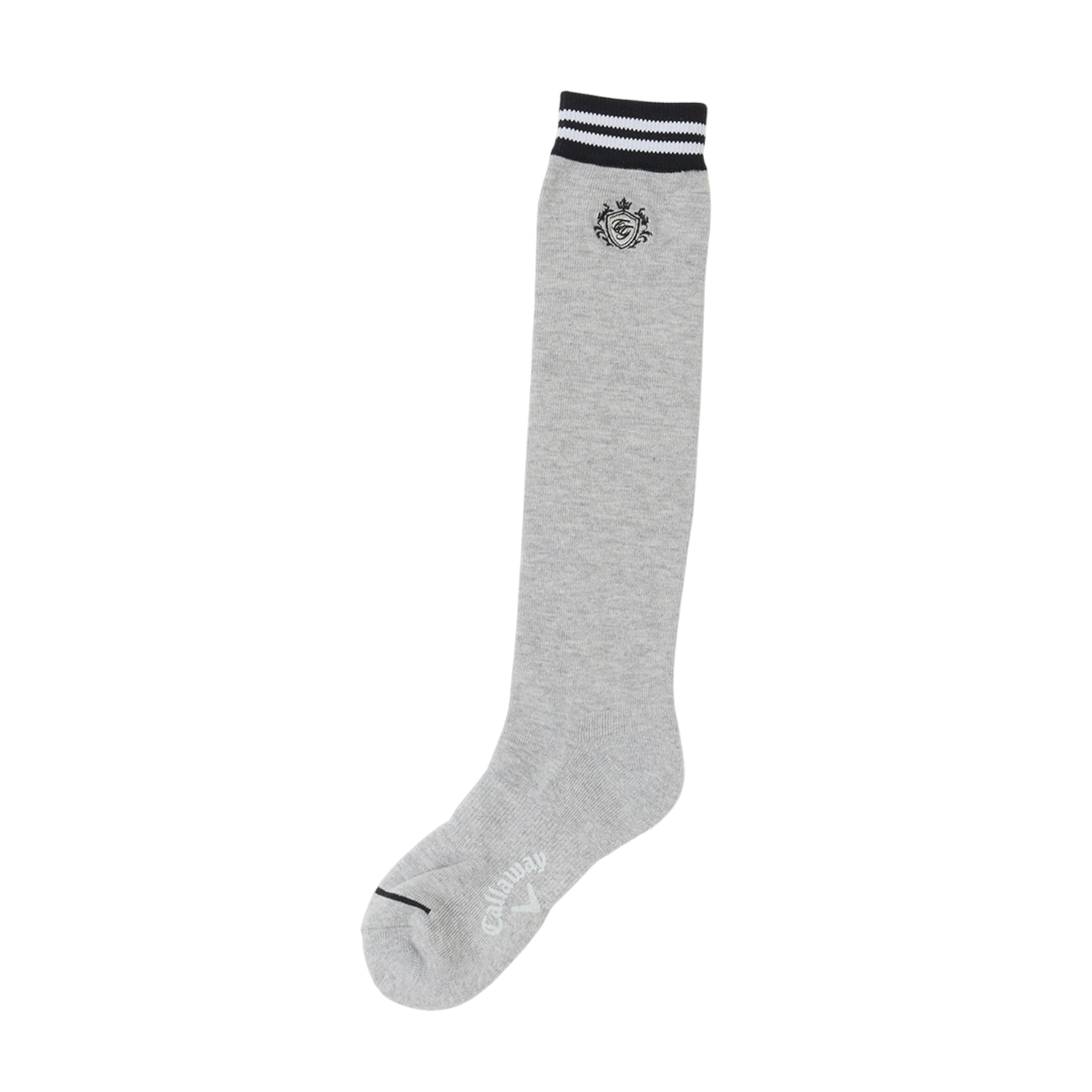 

Antibacterial and Deodorizing Knee Socks Functional Material EZ Golf Socks C25193207 FR [Callaway] Women s (Line Pattern, DRY) / / 1020_Gray
