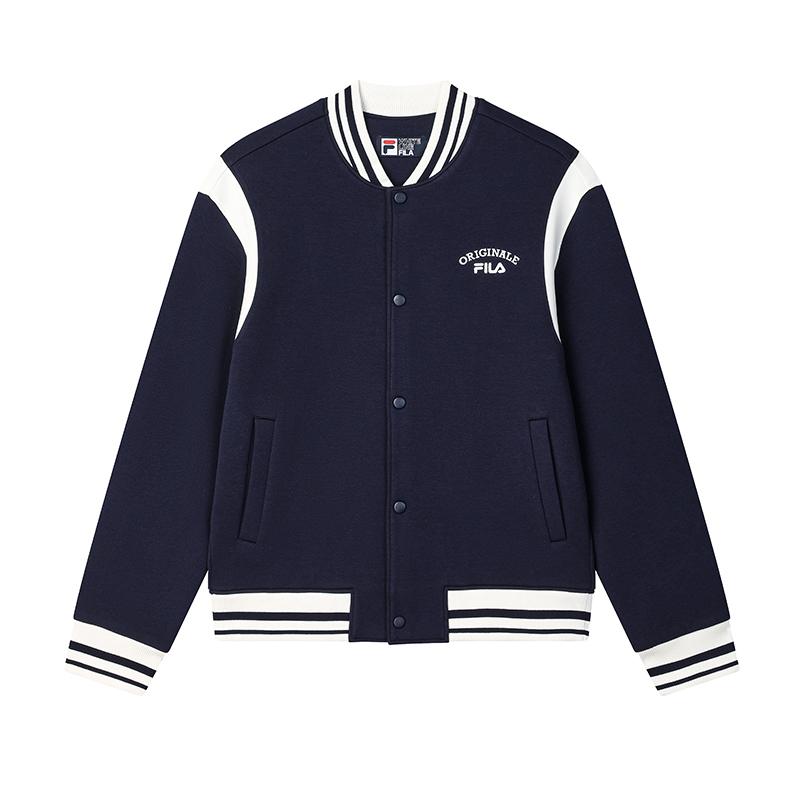 New FILA ORIGINALE Baseball Jacket Men's Mirage Blue F11M519502F-DB