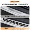 Car Stainless Steel Door Sill Scuff Plate For VOLVO XC60 XC90 S60 S90 V60 V90 EX30, Carbon Fiber Threshold Protective Sticker