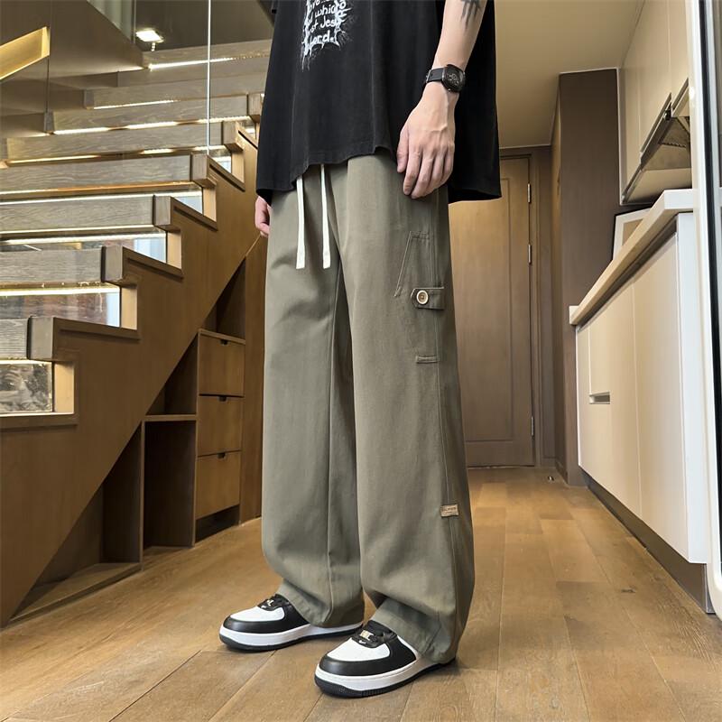 Men's American Style Loose Fit Cotton Cargo Pants