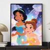 Disney Diamond Painting Kit Jasmine Belle Fairy Home Bedroom Wall Decor Crafts Handmade Gift