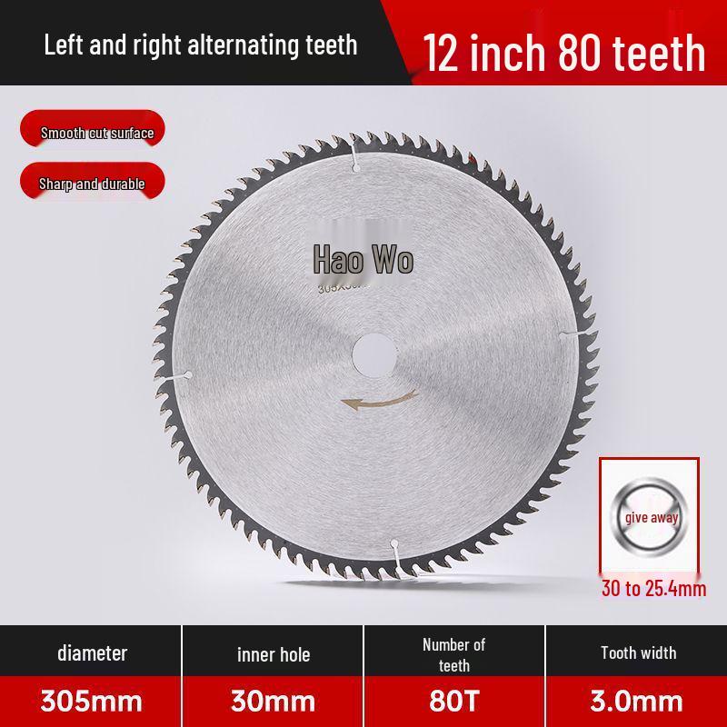 Anti-Nail Carbide Woodworking Saw Blade, Aluminum Cutting, 4-7 Inch for Handheld Angle Grinders