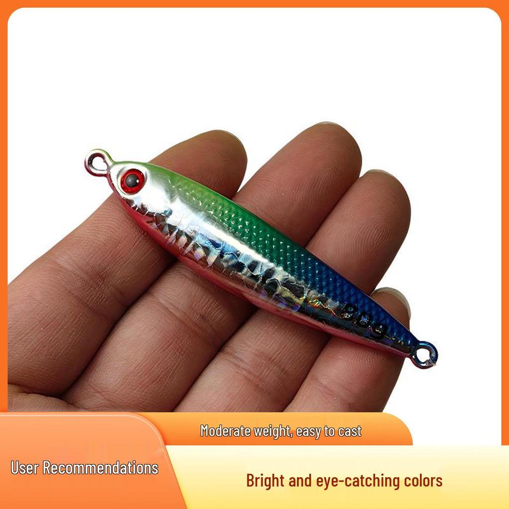 Mackerel Iron Plate Bionic Fishing Lure with Hook for Shore Casting and Sea Fishing