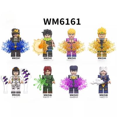 WM6161 Anime Series Building Blocks Cartoon Pirate Straw Hat Gang Action Figure Accessories Model Bricks Toys
