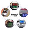 DC 3-30V Voltmetru digital Tester de tensiune Indicator Afișaj LED verde strălucitor Voltmetru cu două fire Monitor Montare pe panou motor auto