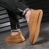 Fashion Stylish Men's Loafers Man Outdoor Trainers Men Casual Skateboard Footwear Leather Soft Shoes Elegantes Non-Slip Walking Sneakers