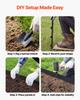 Galvanized Steel Landscape Edging, 10-Pack 1016 X 114 Mm Metal Edging for Landscaping with 11 Mounting Clips, Heavy Duty Metal Garden Edge Border for